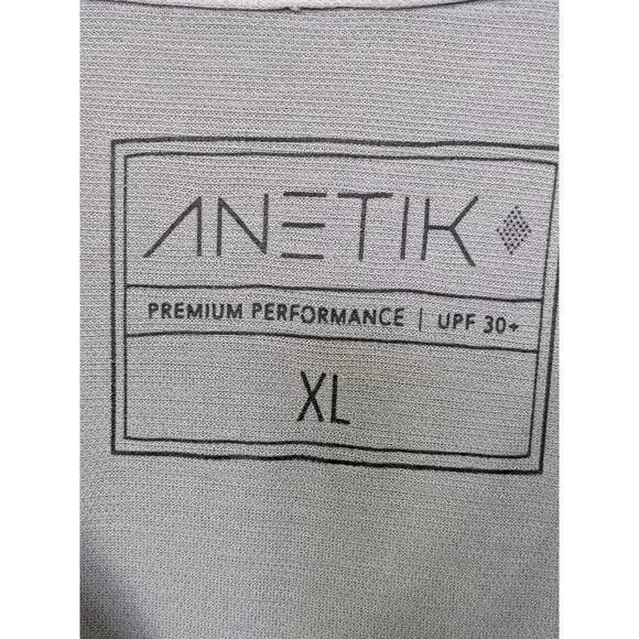 Anetik Performance Shirt Mens XL Fishing Seahorse Farm Hawaii UPF 30 Quick Dry - Picture 3 of 13